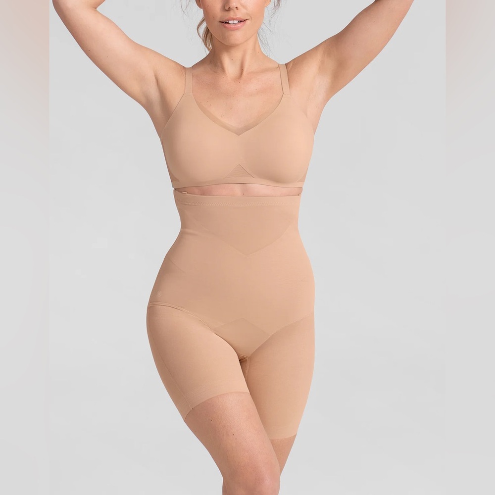Honeylove Superpower Short Shapewear, Color: Sand, Size: Large